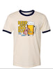 Beer and BBQ 5K Run Ringer Tee