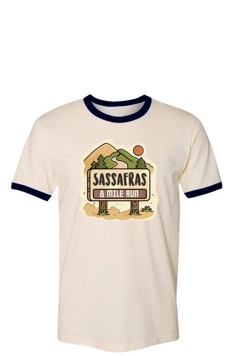 Sassafras 8 Mile Road Race Ringer Tee