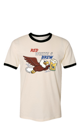 Red White & Brew 5K Ringer Tee