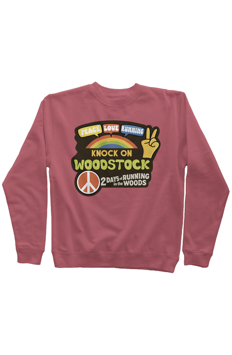 Knock on Woodstock Trail Series Pigment Dyed Crew Neck