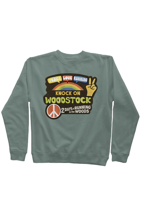 Knock on Woodstock Trail Series Pigment Dyed Crew Neck