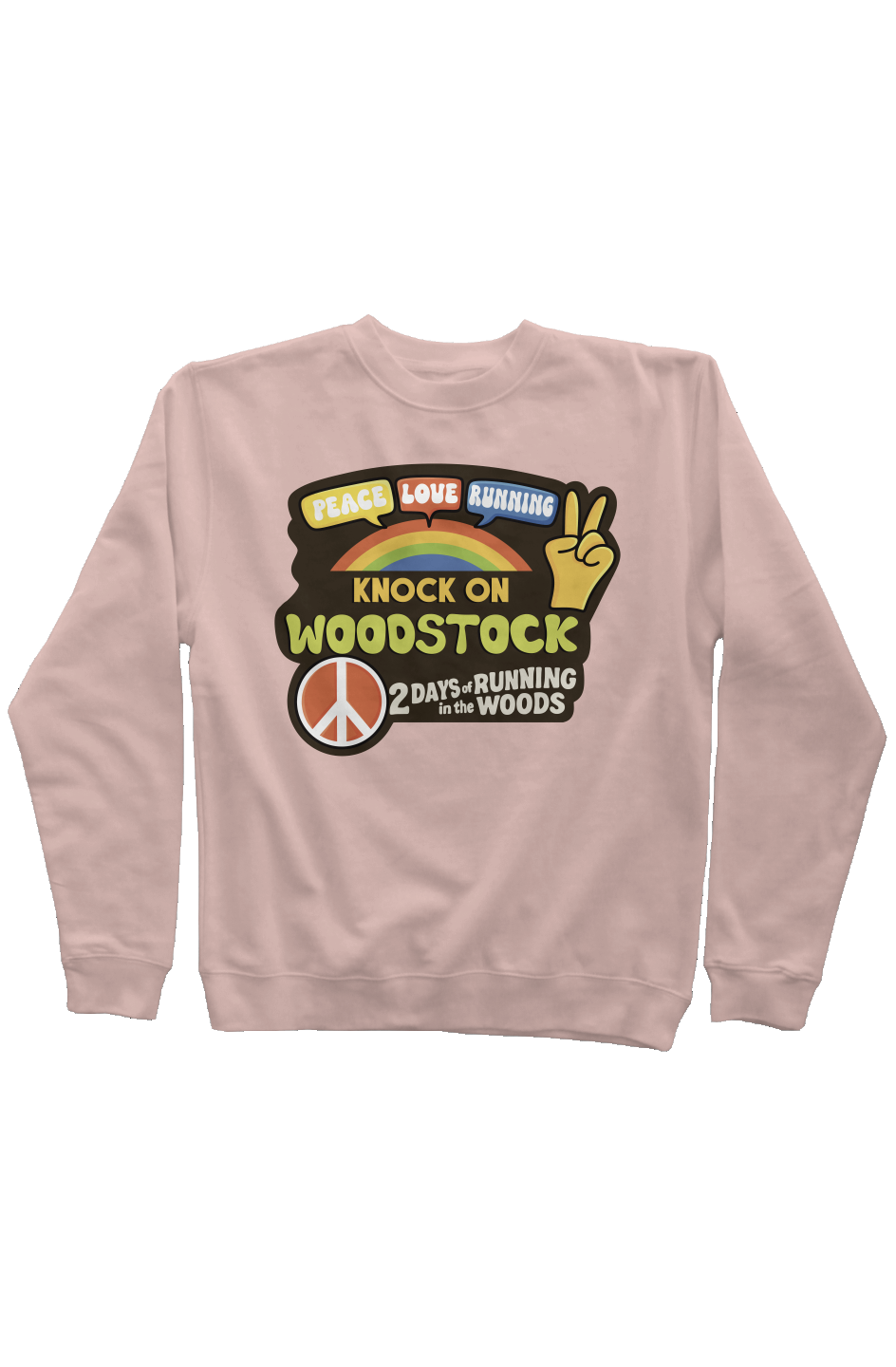 Knock on Woodstock Trail Series Pigment Dyed Crew Neck