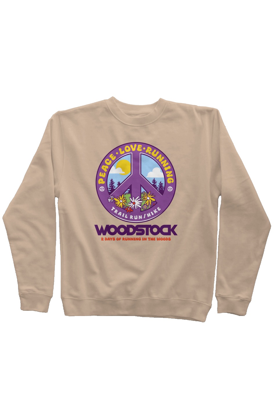 Knock on Woodstock Trail Series Pigment Dyed Crew Neck