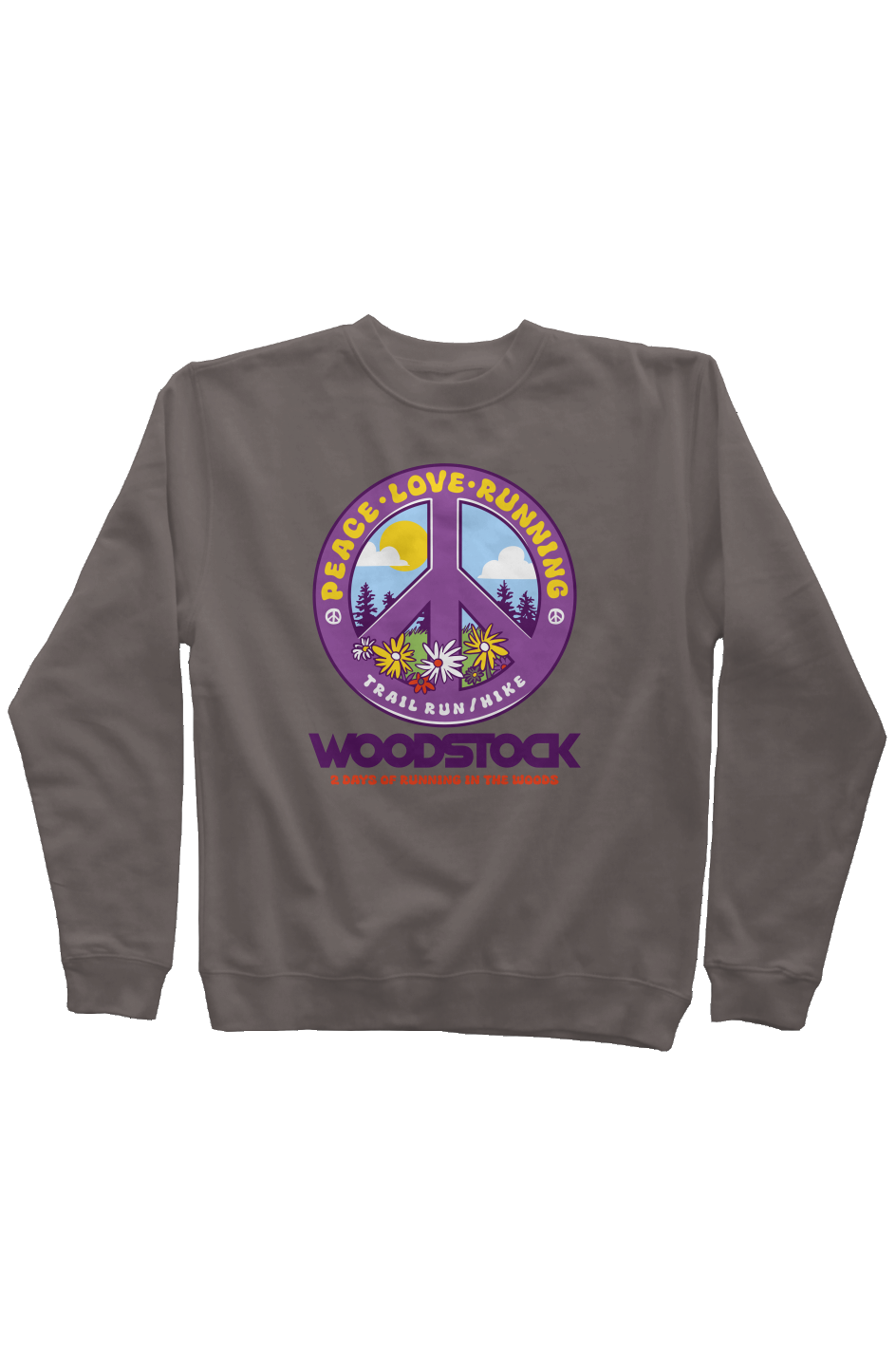Knock on Woodstock Trail Series Pigment Dyed Crew Neck