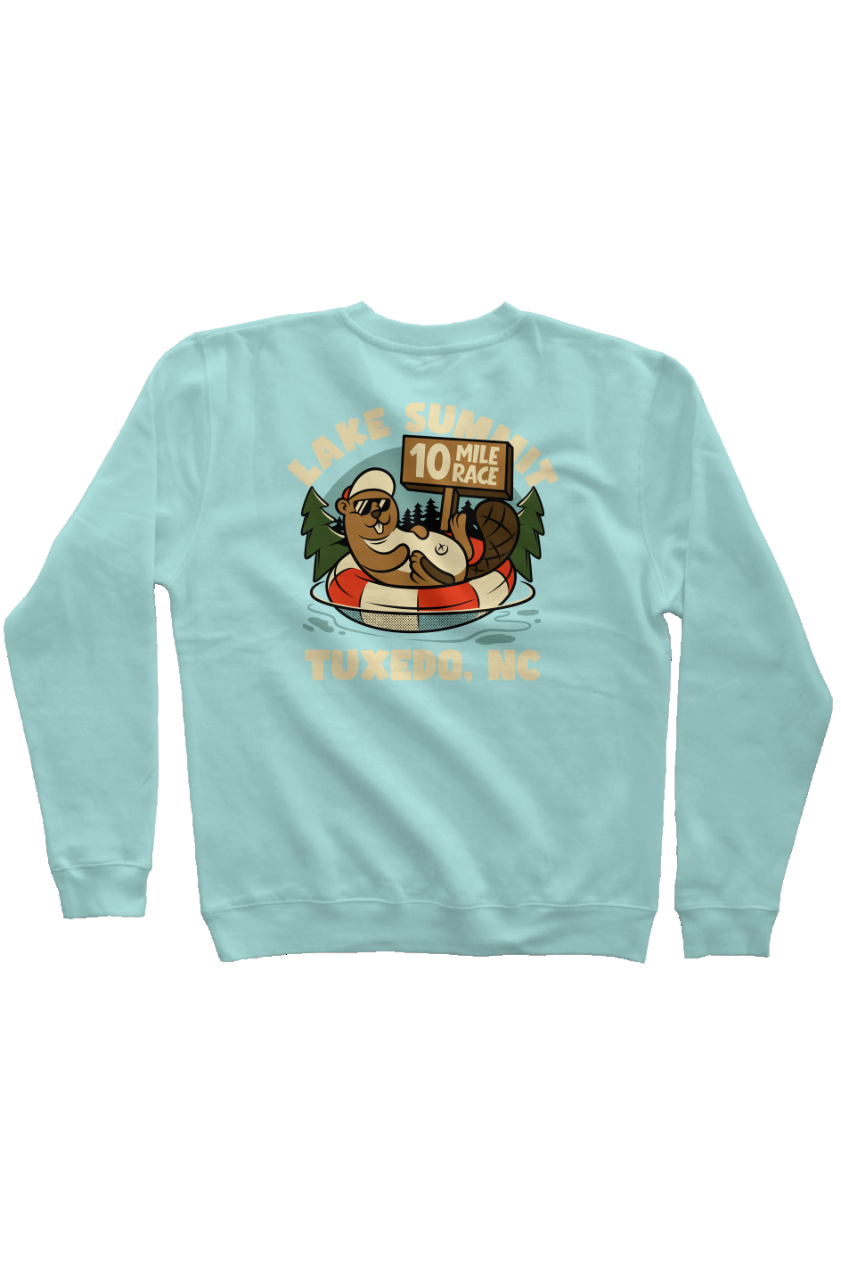 Lake Summit 10 Mile Race Pigment Dyed Crew Neck