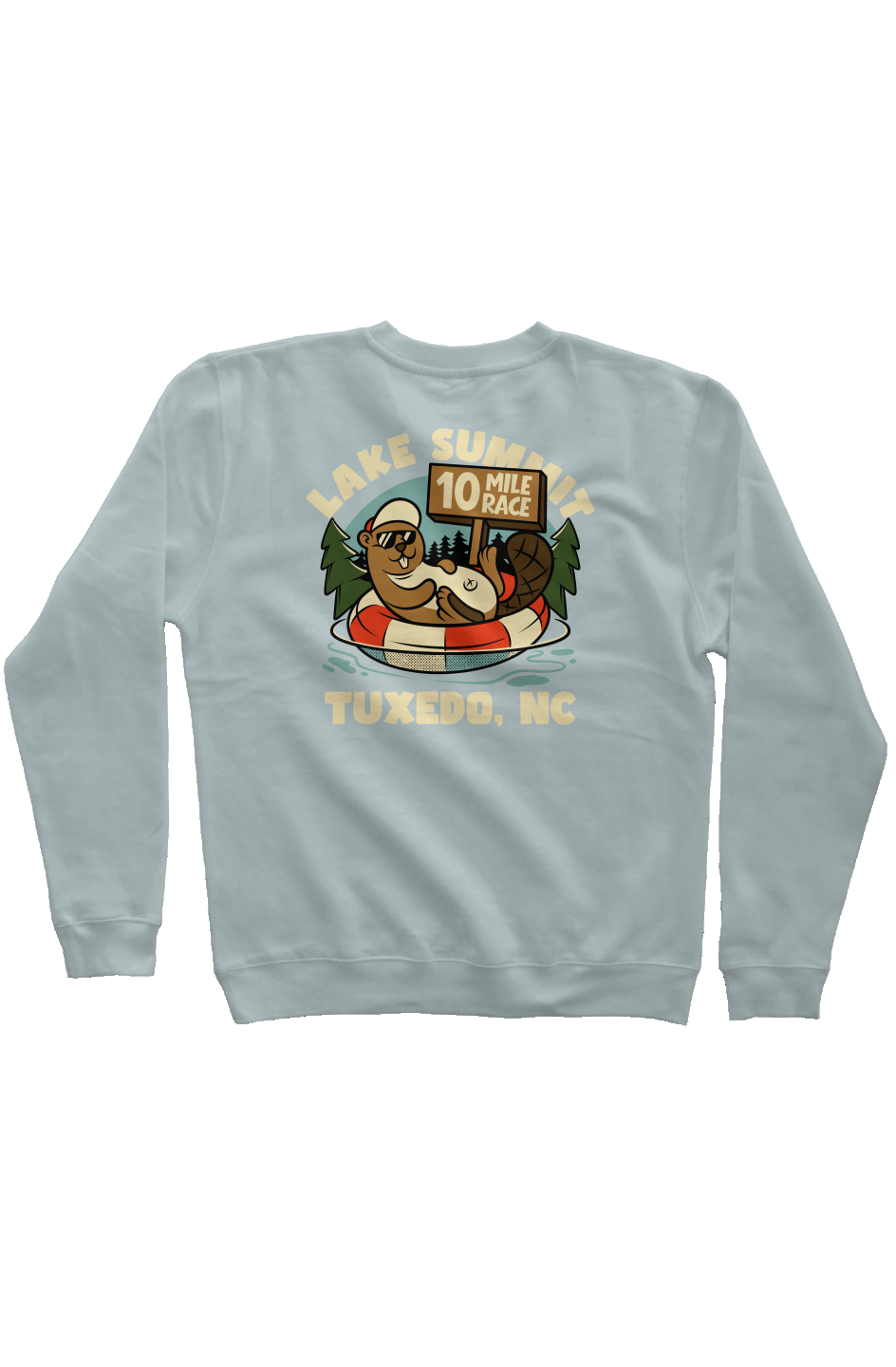 Lake Summit 10 Mile Race Pigment Dyed Crew Neck