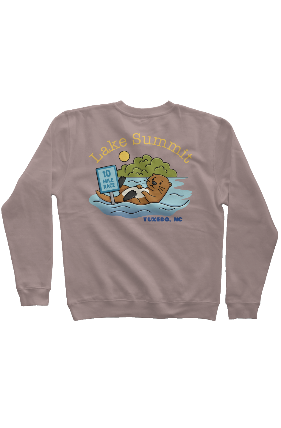 Lake Summit 10 Mile Race Pigment Dyed Crew Neck
