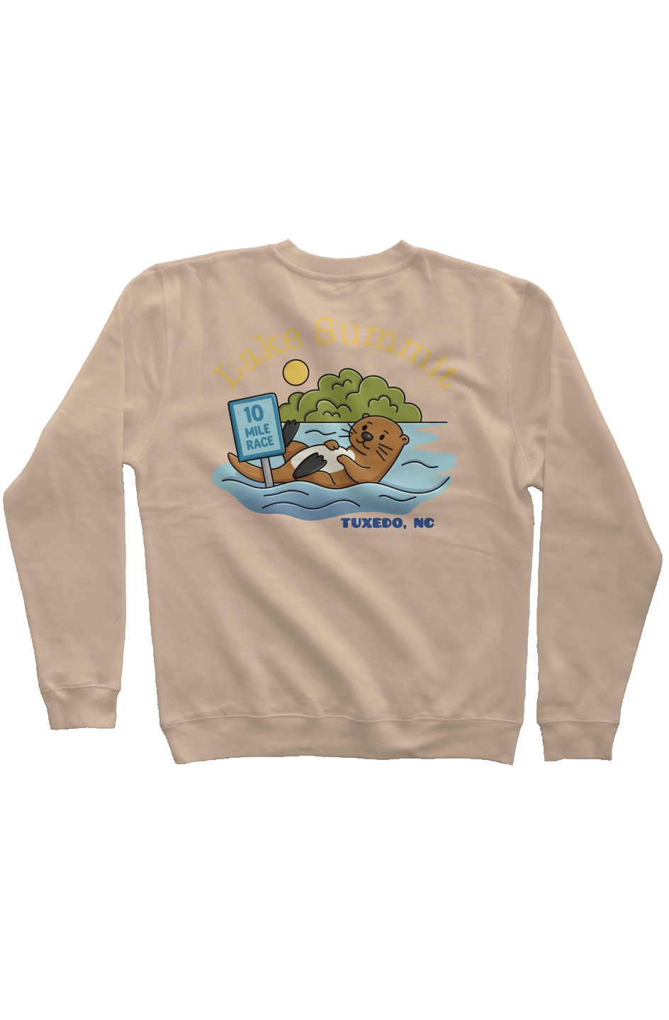 Lake Summit 10 Mile Race Pigment Dyed Crew Neck