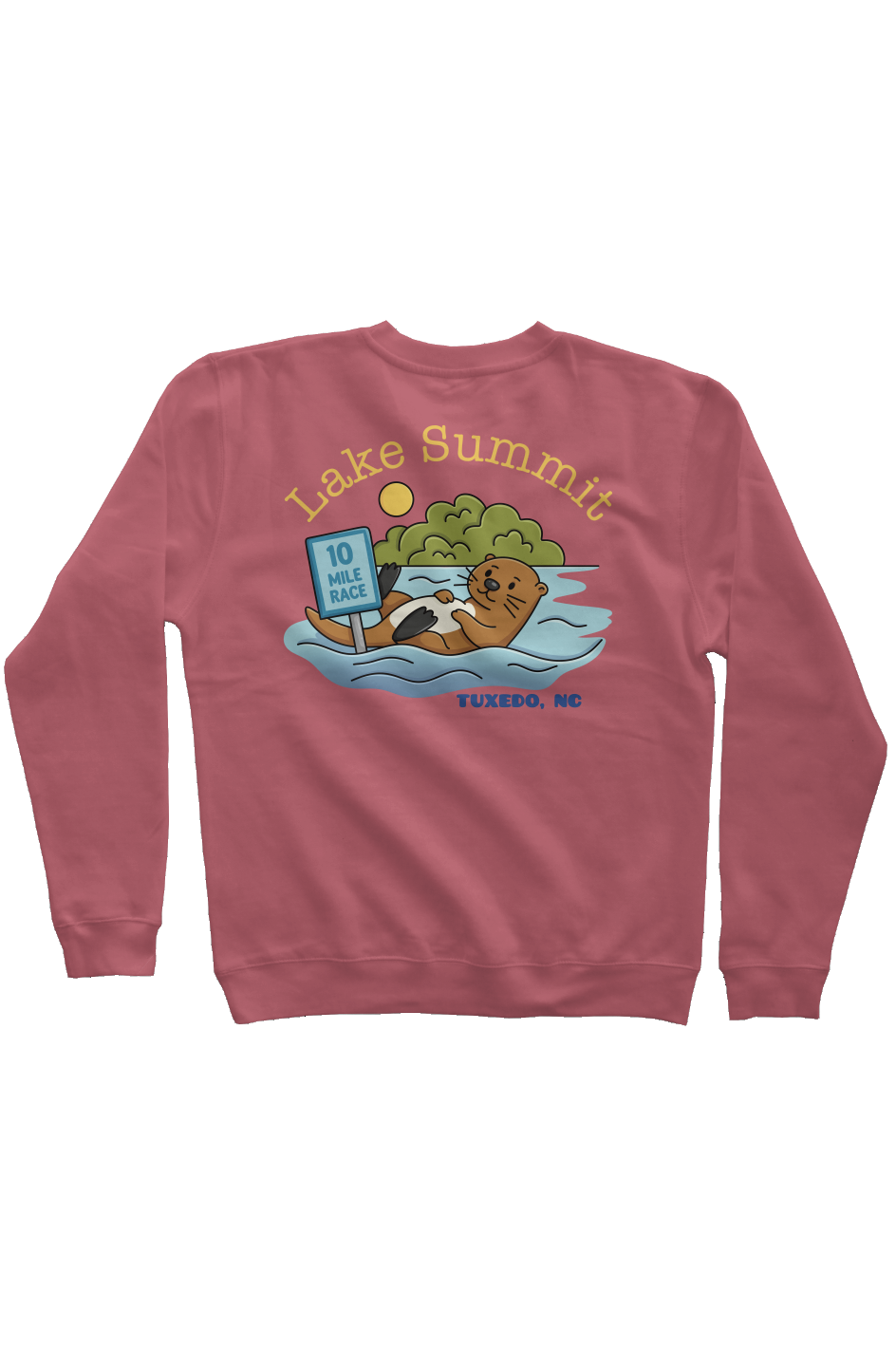 Lake Summit 10 Mile Race Pigment Dyed Crew Neck