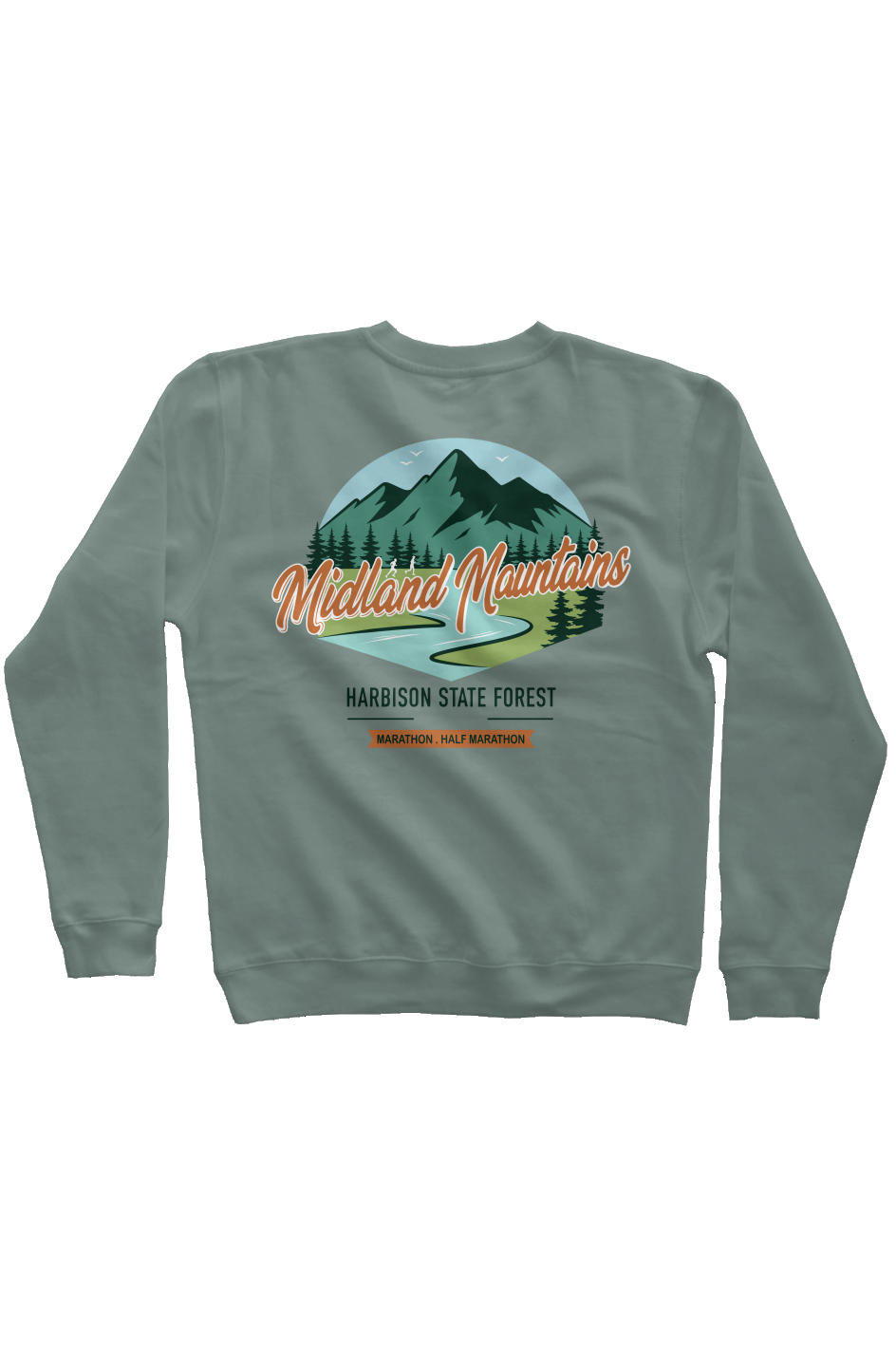 Midland Mountains Trail Series Pigment Dyed Crew Neck