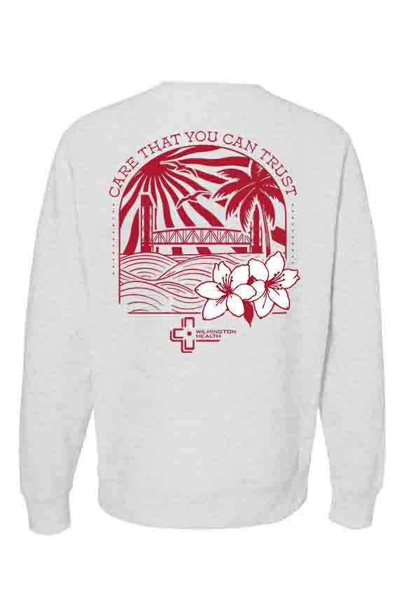 Wilmington Health Coastal Designs Premium Heavyweight Crewneck (Imprint)