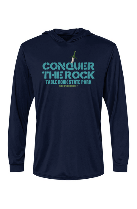 Conquer the Rock Bahama Hooded L/S Performance Tee