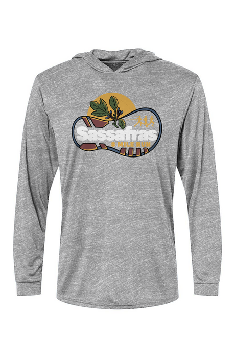 Sassafras 8 Mile Road Race Bahama Hooded L/S Performance Tee