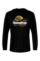 Sassafras 8 Mile Road Race Bahama Hooded L/S Performance Tee