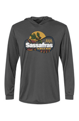 Sassafras 8 Mile Road Race Bahama Hooded L/S Performance Tee