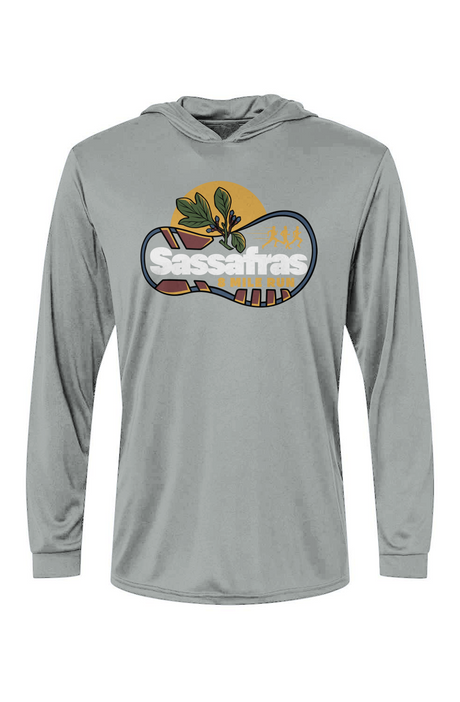 Sassafras 8 Mile Road Race Bahama Hooded L/S Performance Tee