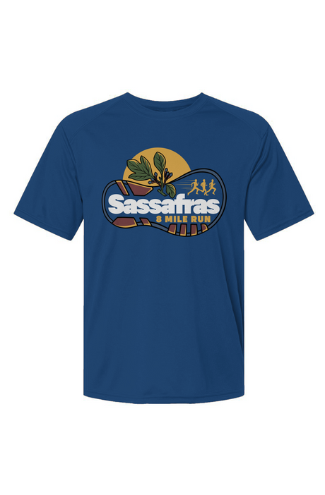 Sassafras 8 Mile Road Race Islander Performance Tee