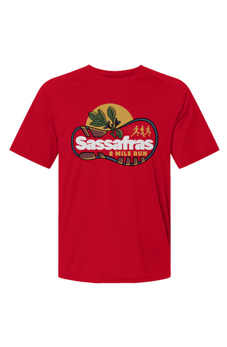 Sassafras 8 Mile Road Race Islander Performance Tee