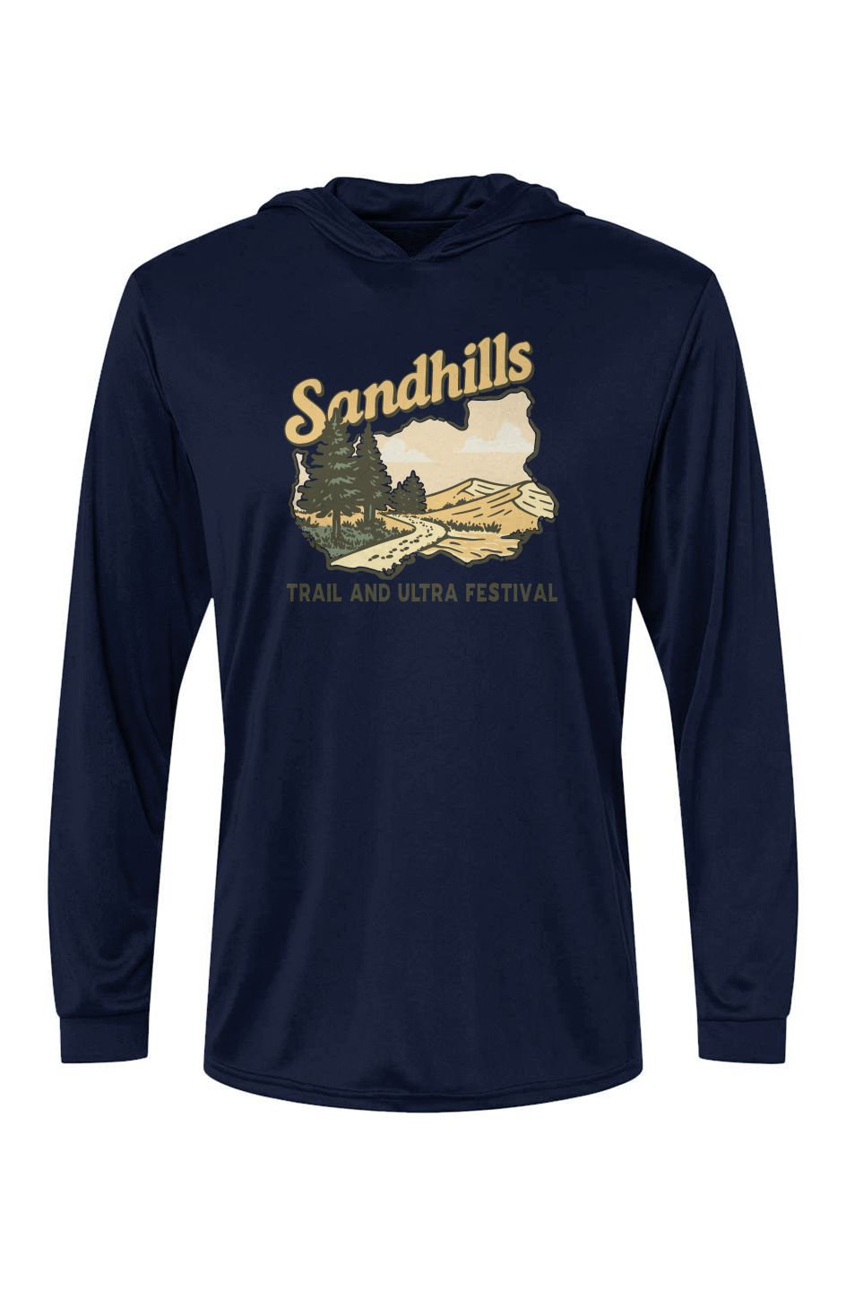 Sandhills Trail & Ultra Festival Bahama Hooded L/S Performance Tee