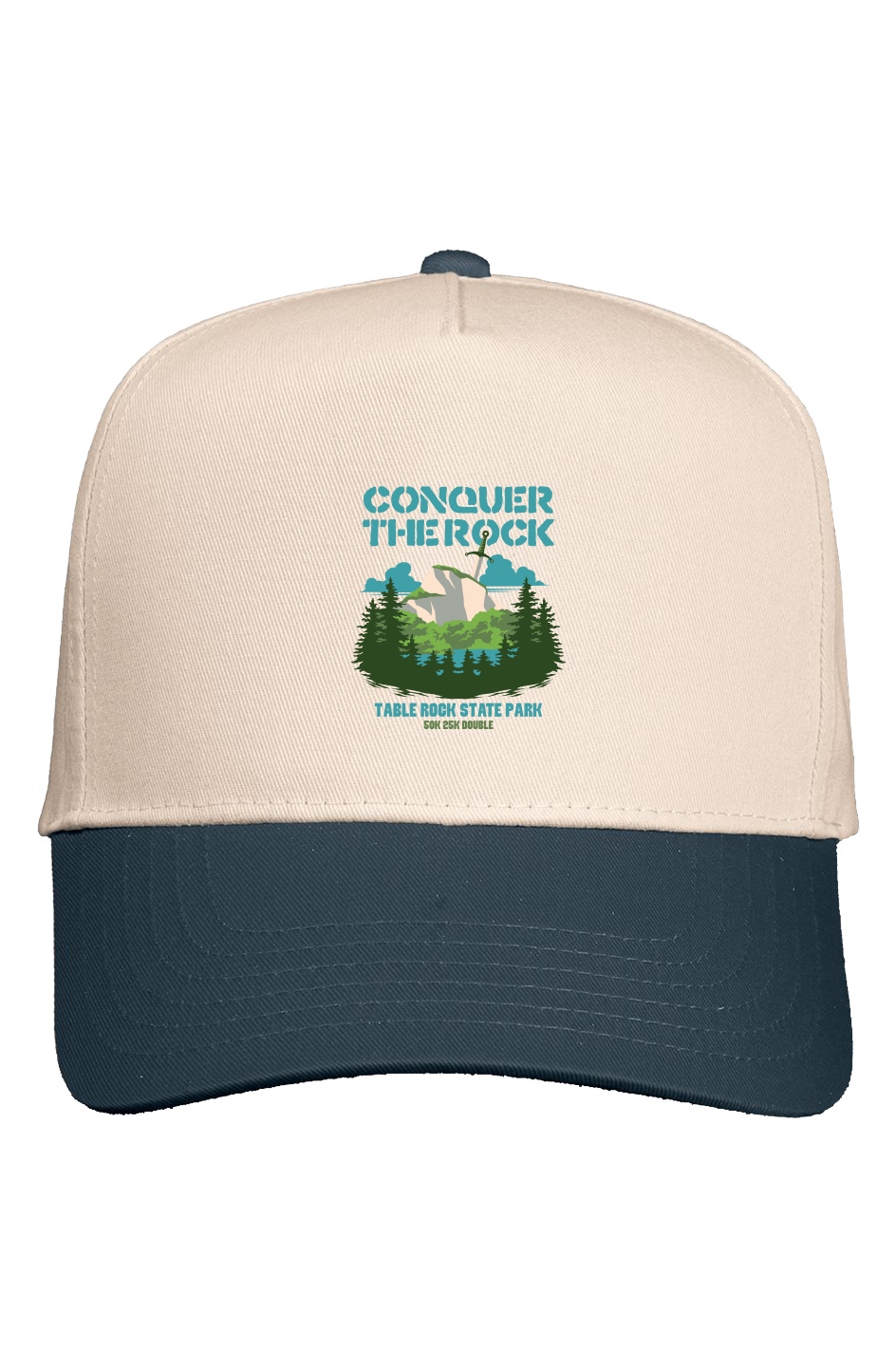 Conquer the Rock Five Panel Two Tone Cap