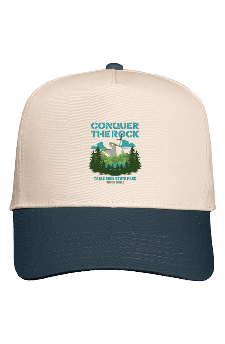 Conquer the Rock Five Panel Two Tone Cap