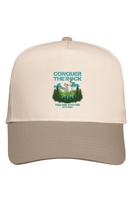 Conquer the Rock Five Panel Two Tone Cap