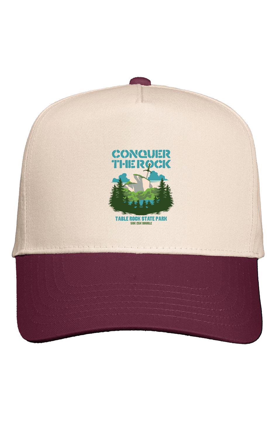 Conquer the Rock Five Panel Two Tone Cap