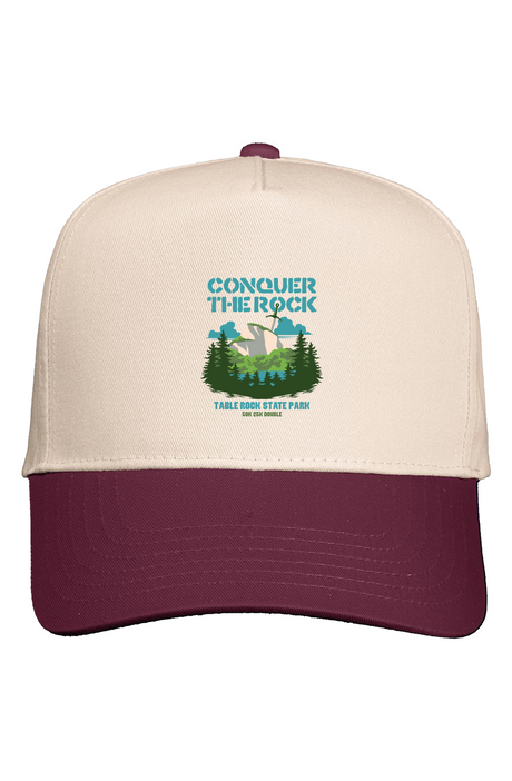 Conquer the Rock Five Panel Two Tone Cap