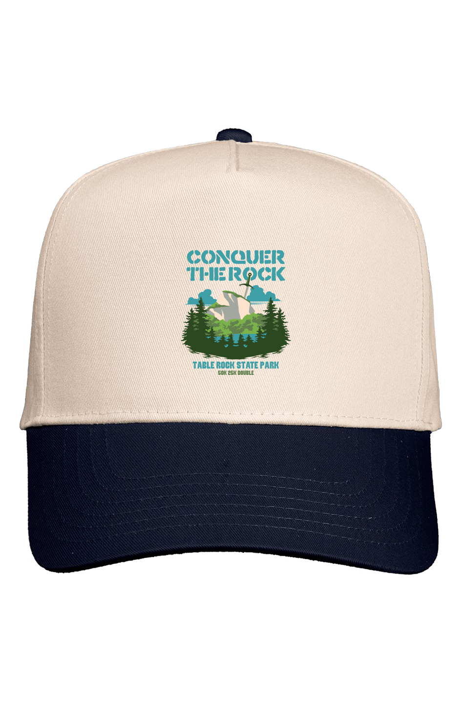 Conquer the Rock Five Panel Two Tone Cap