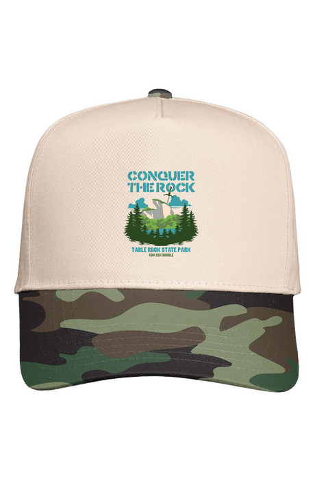 Conquer the Rock Five Panel Two Tone Cap
