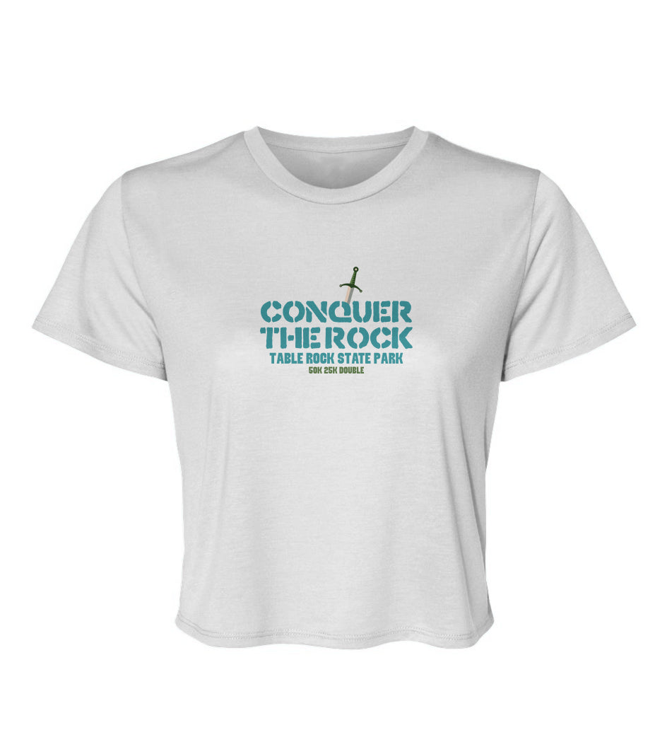 Conquer the Rock Ladies' Flowy Cropped Tee