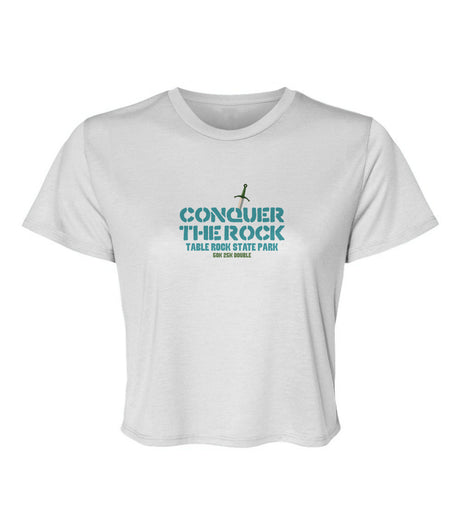 Conquer the Rock Ladies' Flowy Cropped Tee