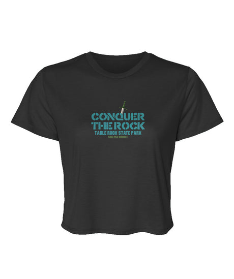 Conquer the Rock Ladies' Flowy Cropped Tee