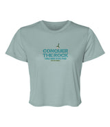 Conquer the Rock Ladies' Flowy Cropped Tee