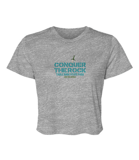 Conquer the Rock Ladies' Flowy Cropped Tee