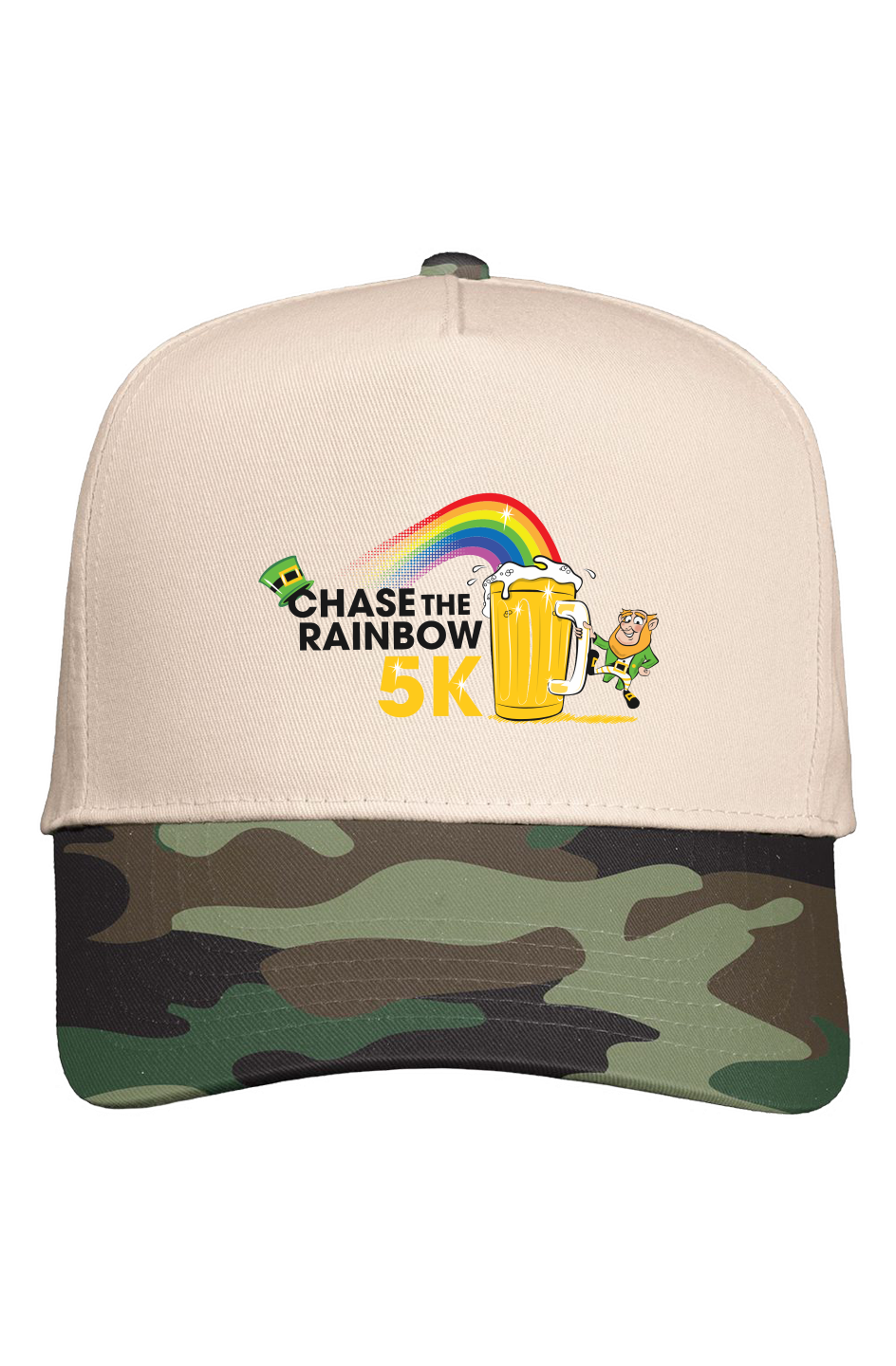 Chase the Rainbow 5K Five Panel Two Tone Cap