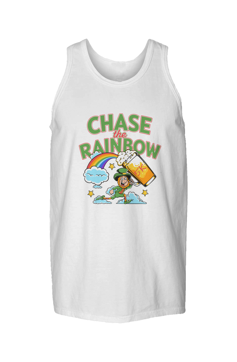 Chase the Rainbow 5K Garment Dyed Unisex Tank Top