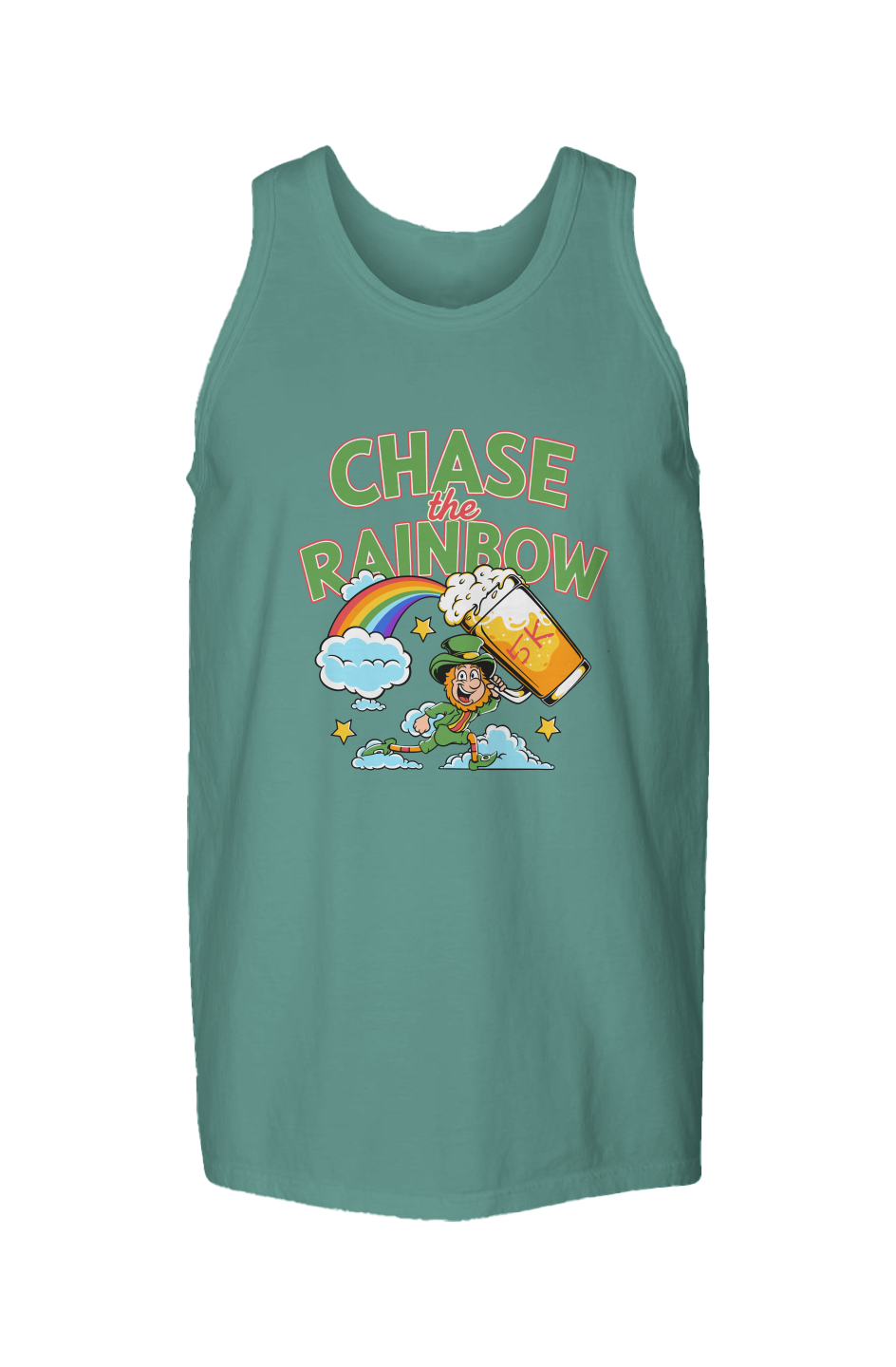 Chase the Rainbow 5K Garment Dyed Unisex Tank Top