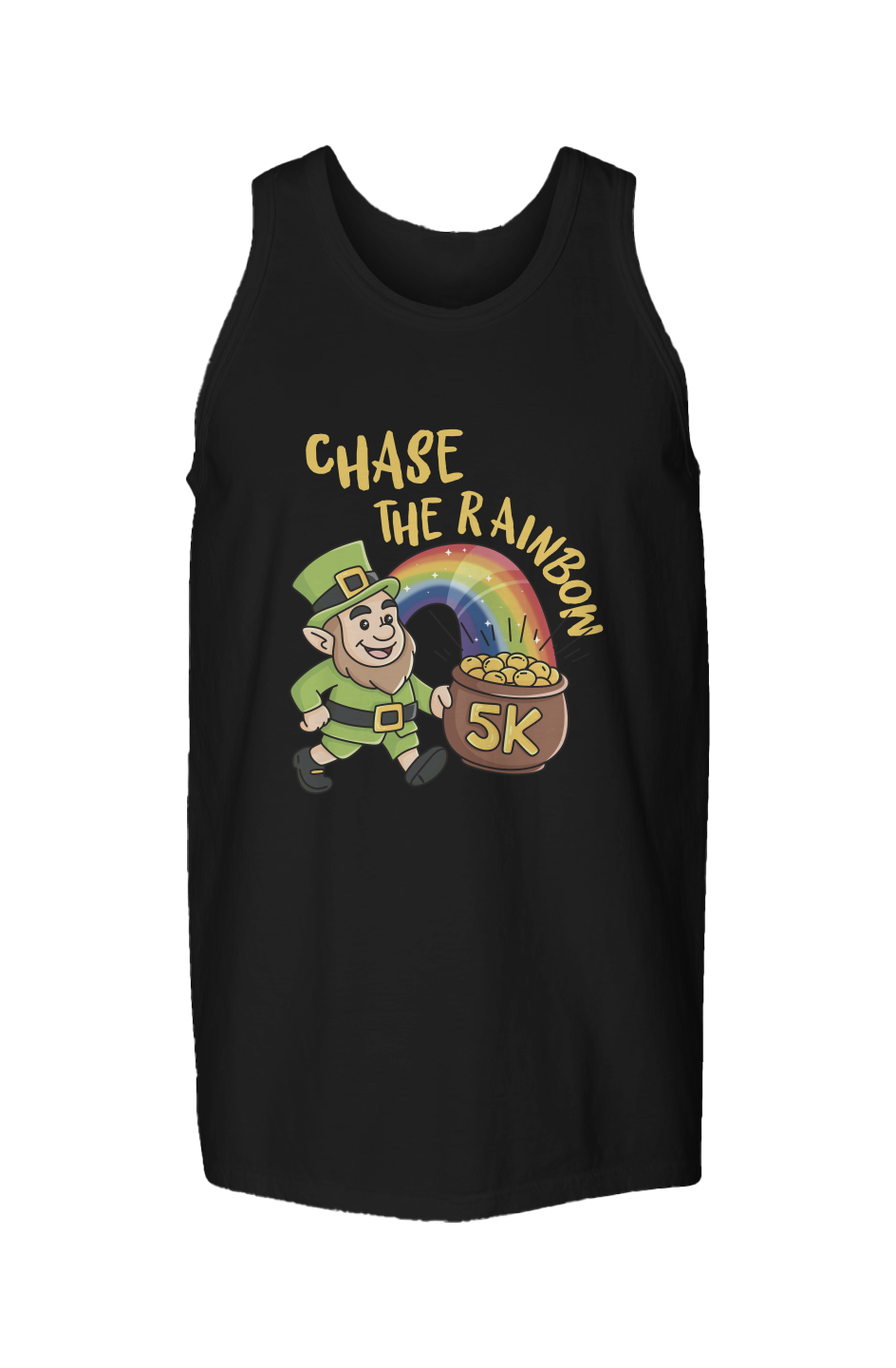 Chase the Rainbow 5K Garment Dyed Unisex Tank Top