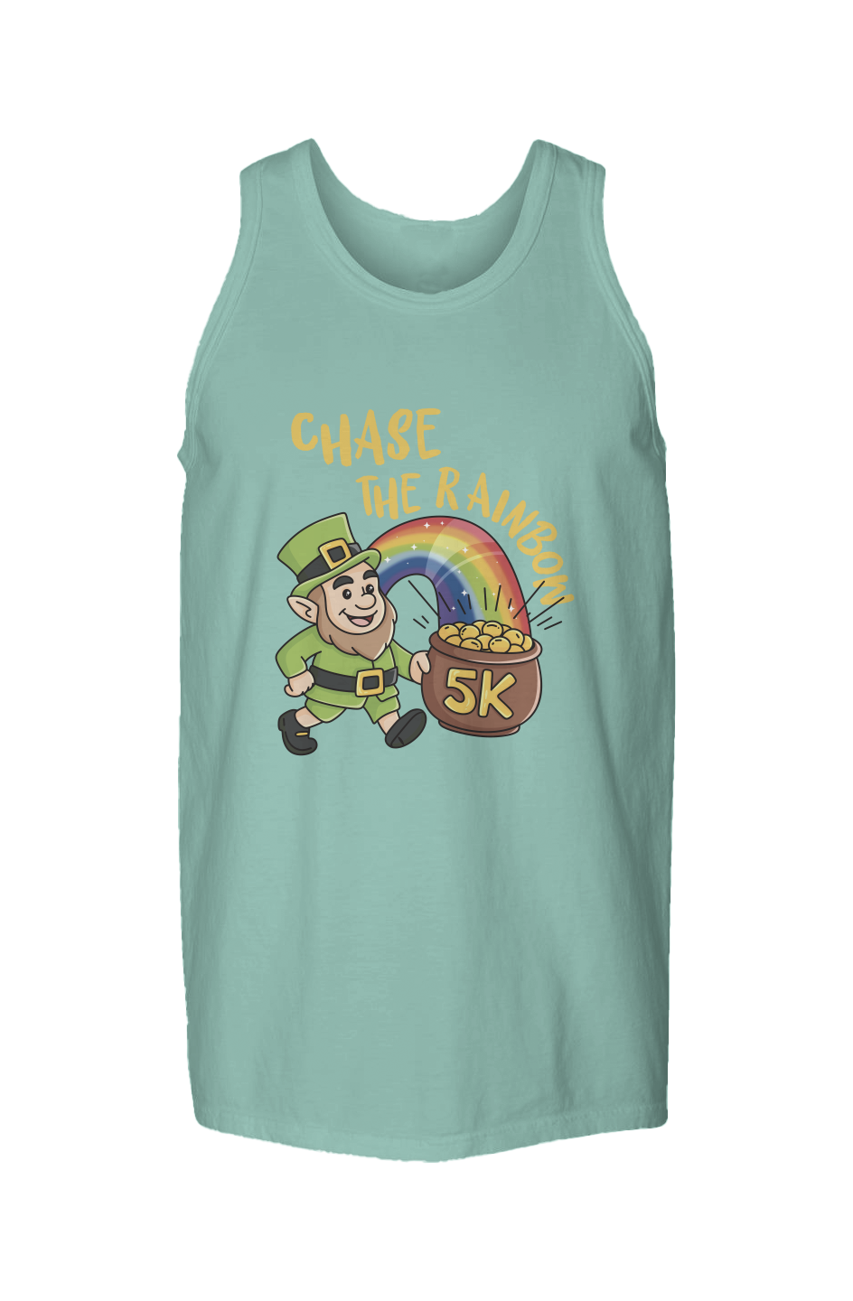 Chase the Rainbow 5K Garment Dyed Unisex Tank Top