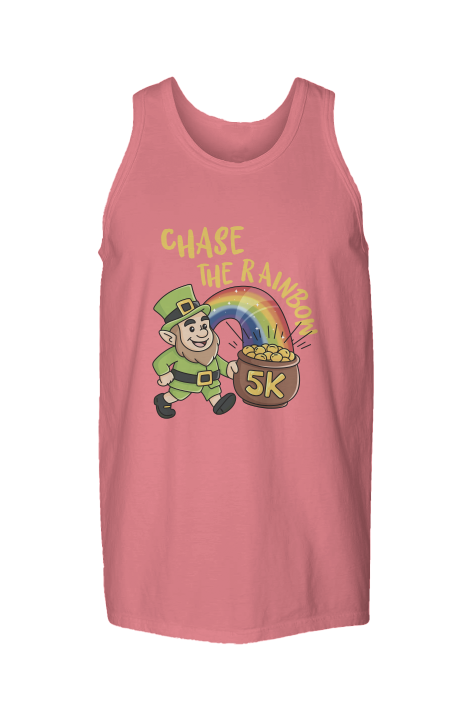 Chase the Rainbow 5K Garment Dyed Unisex Tank Top