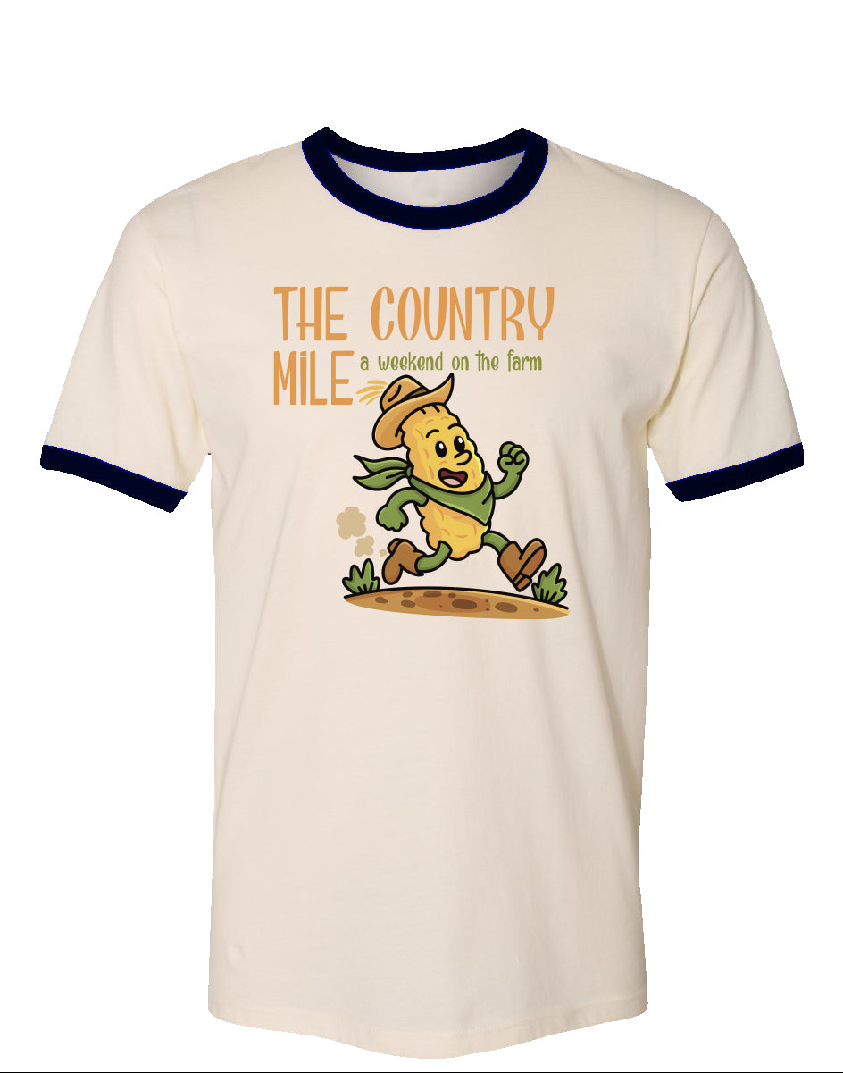 The Country Mile Weekend on the Farm Vintage Cotton Ringer Tee