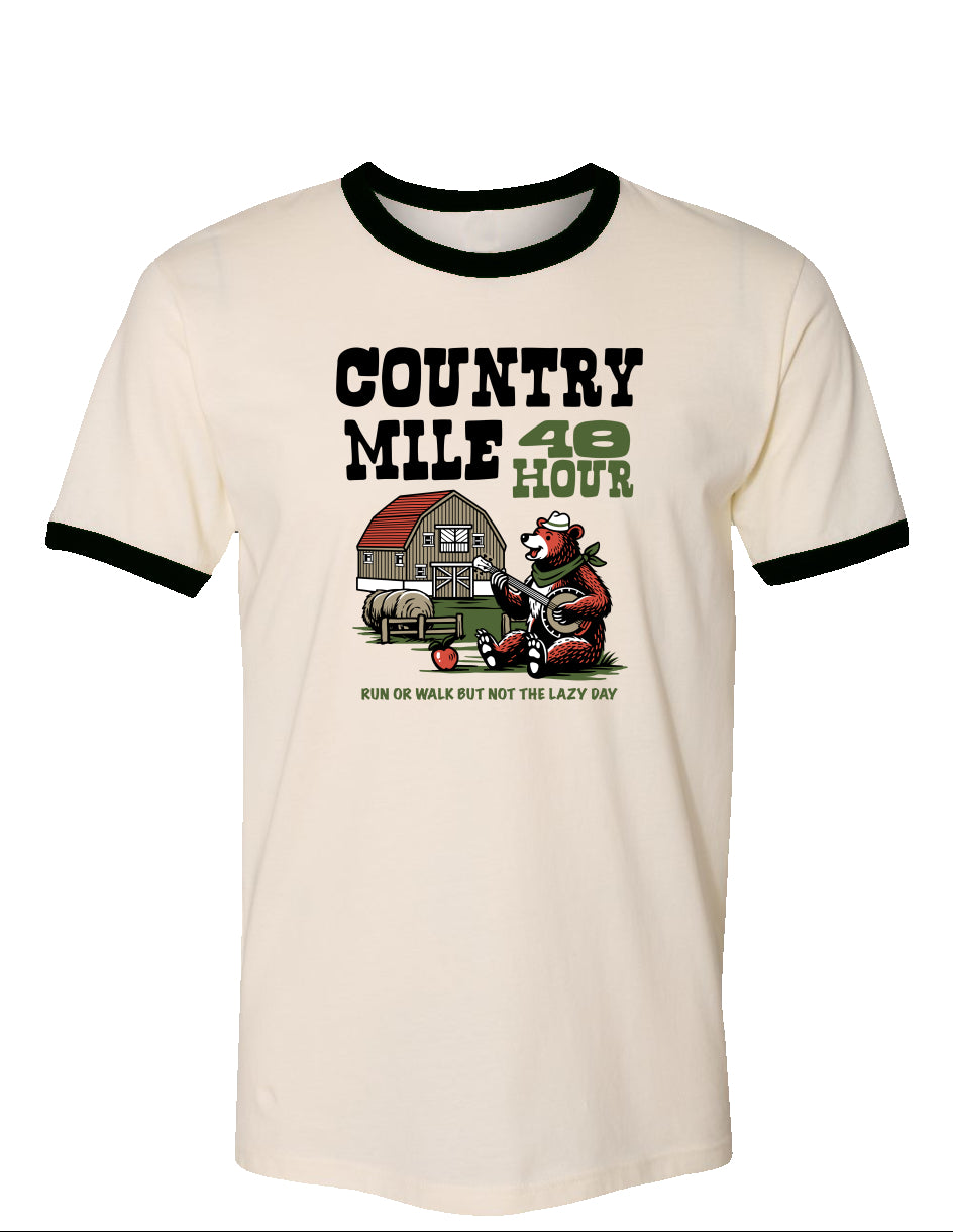 The Country Mile Weekend on the Farm Vintage Cotton Ringer Tee