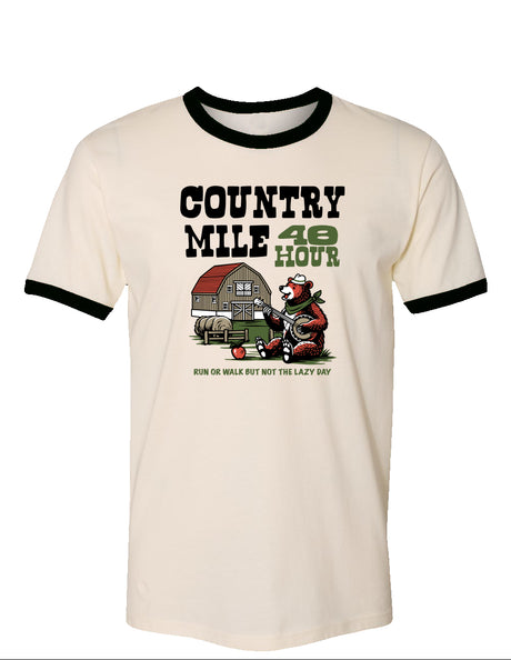 The Country Mile Weekend on the Farm Vintage Cotton Ringer Tee