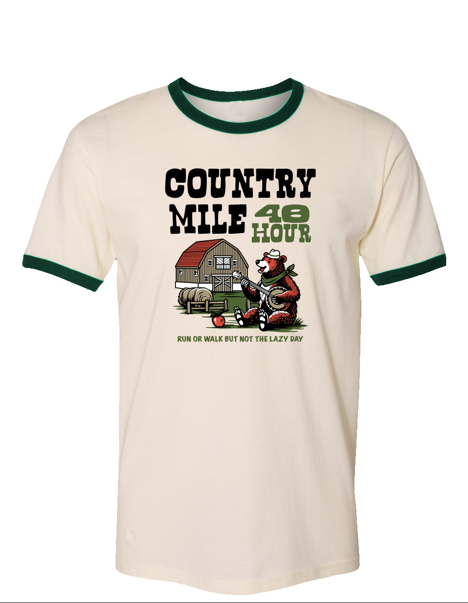 The Country Mile Weekend on the Farm Vintage Cotton Ringer Tee