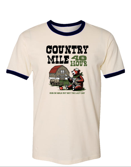 The Country Mile Weekend on the Farm Vintage Cotton Ringer Tee