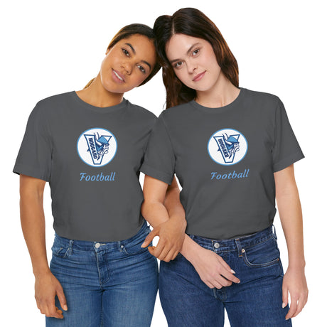 Hoggard Vikings Football Unisex Heathered Tee