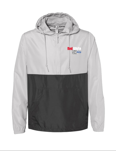 Red White & Brew 5K Lightweight Quarter Zip Pullover Windbreaker