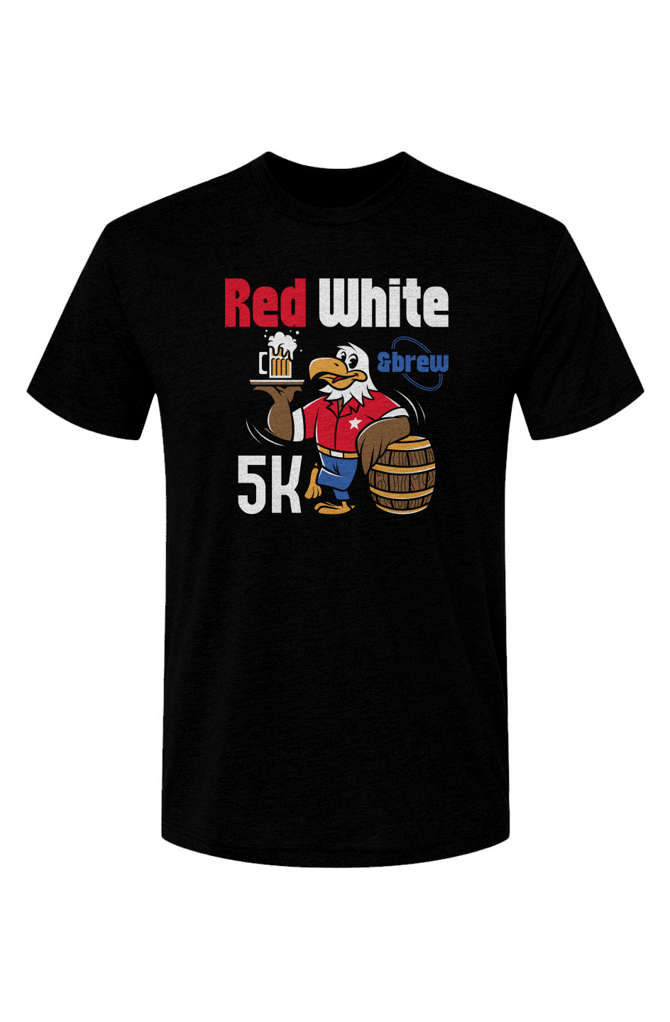 Red White & Brew 5K Triblend Short Sleeve Crew