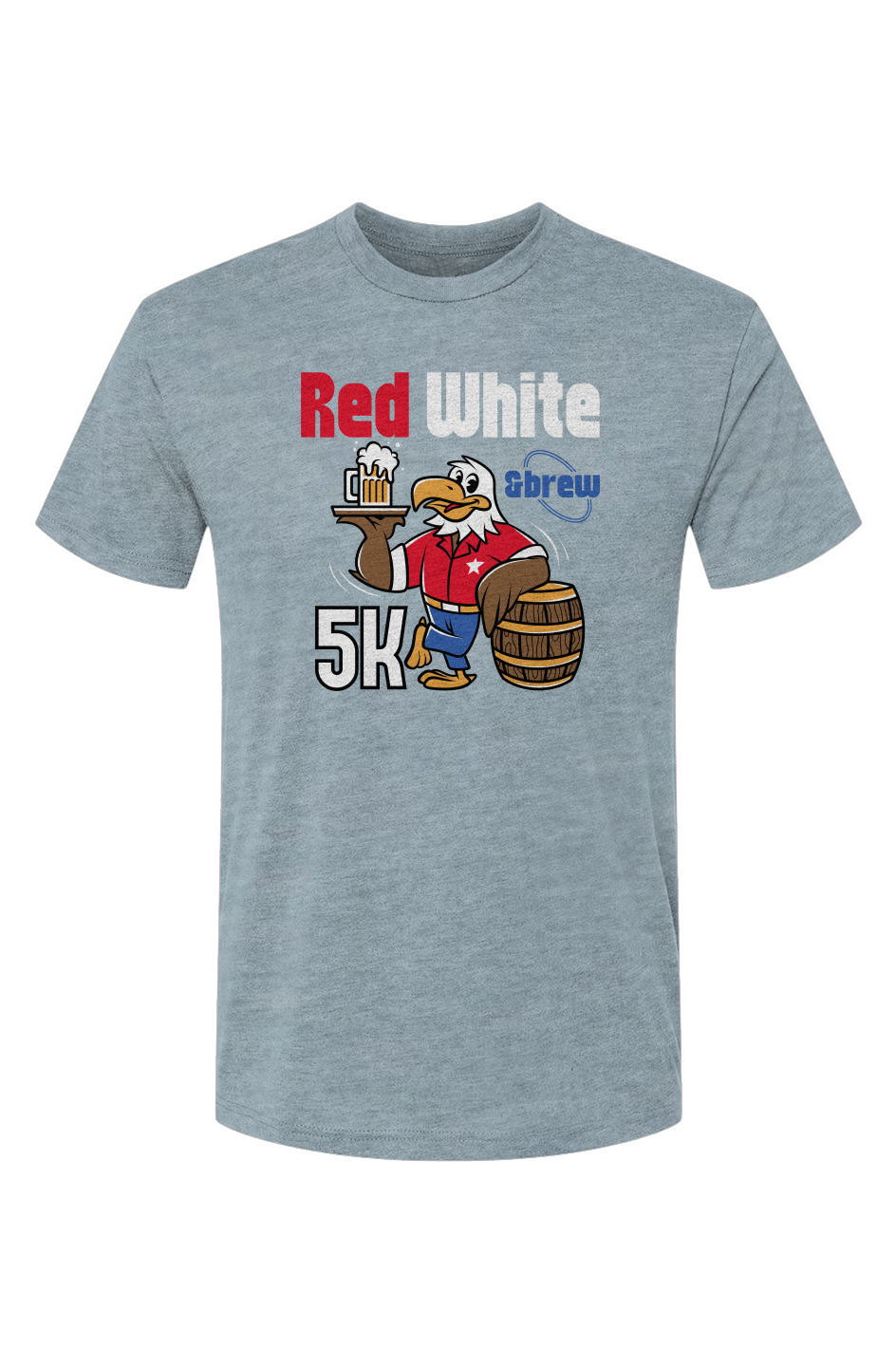 Red White & Brew 5K Triblend Crew